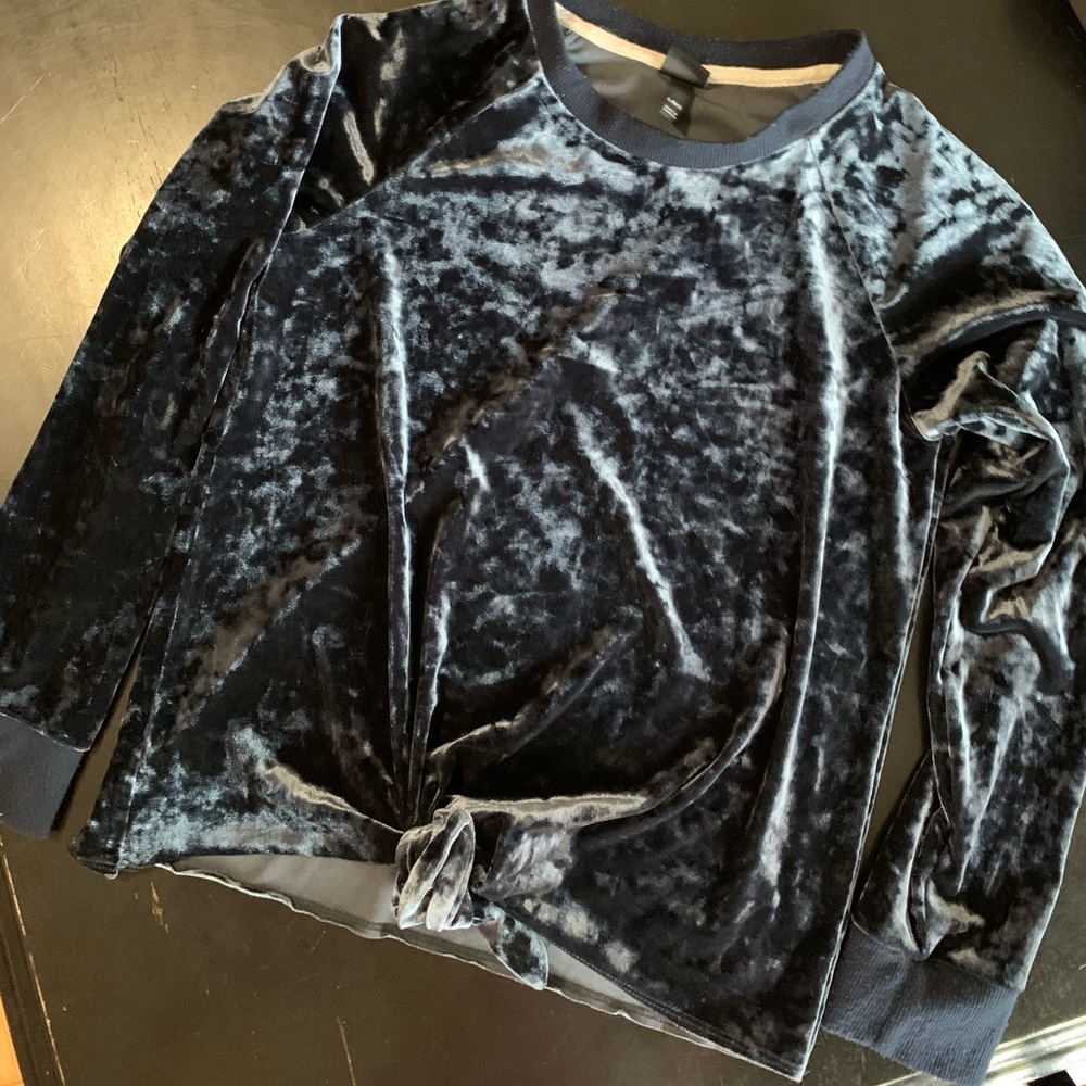Velvet sweatshirt